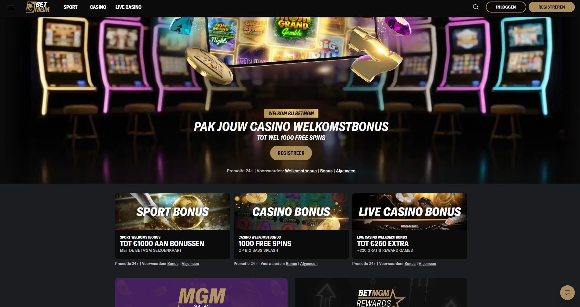 BetMGM Casino lobby screenshot