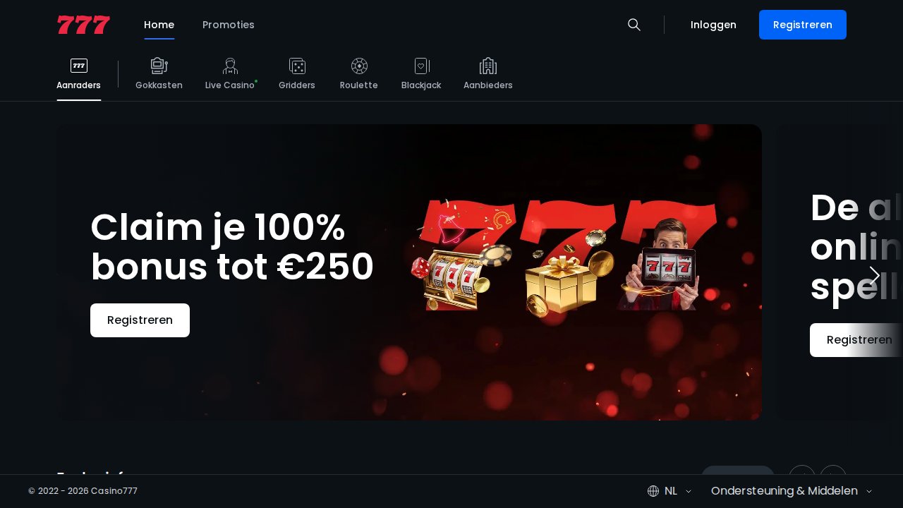 Casino777 lobby screenshot