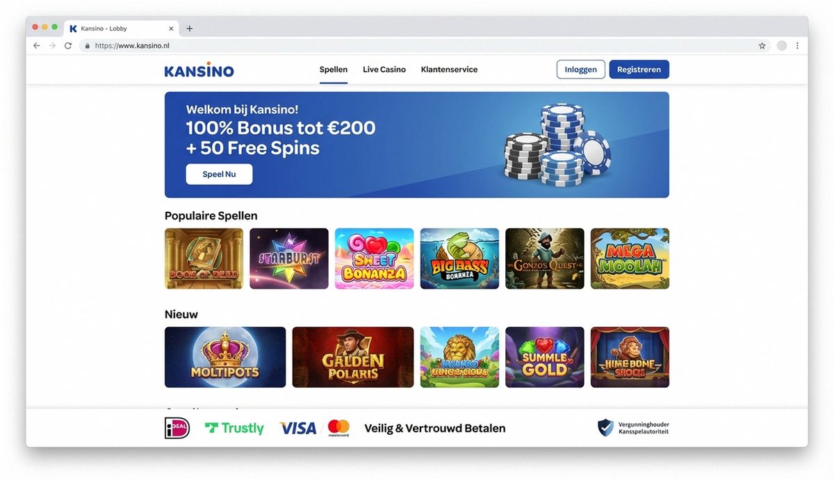 Kansino lobby screenshot